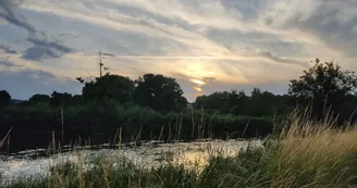Coucher du soleil sur la Dronne Coucher du soleil sur la Dronne